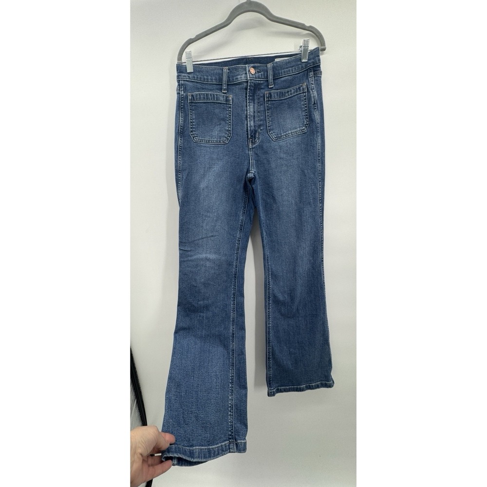 Gap 70s Flare High Rise 10/30 R Denim Jeans Preppy Nautical Sailor Fisherman
